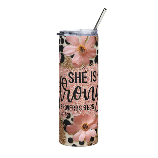 She is Strong Tumbler